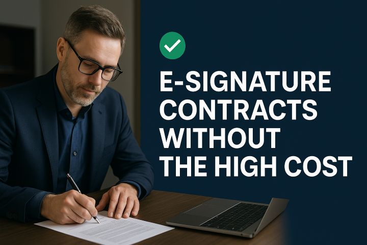 E-Signature Contracts Without the High Cost